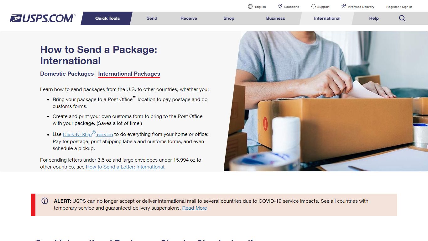 How to Send an International Package | USPS